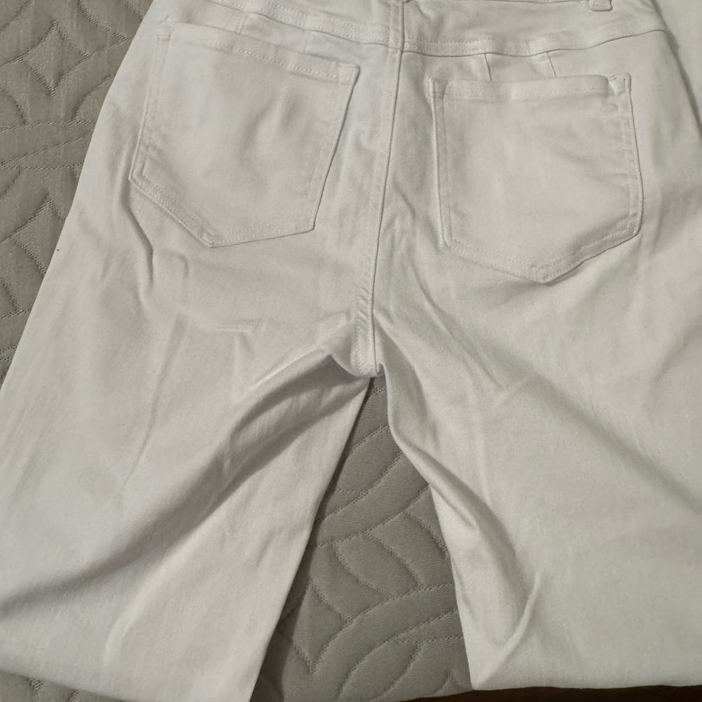 Sophia Curvy Straight White Pants - Picture 3 of 6